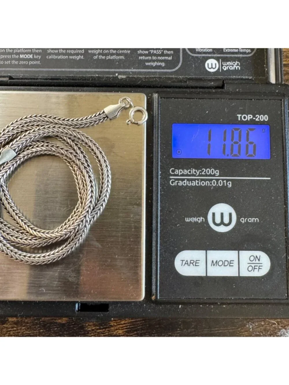 Wheat Chain Necklace Spring Ring Clasp 925 Sterling Silver 18.25